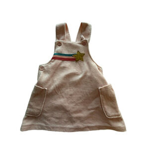 Girls Petit Lem velour rainbow Dress 12M Pink